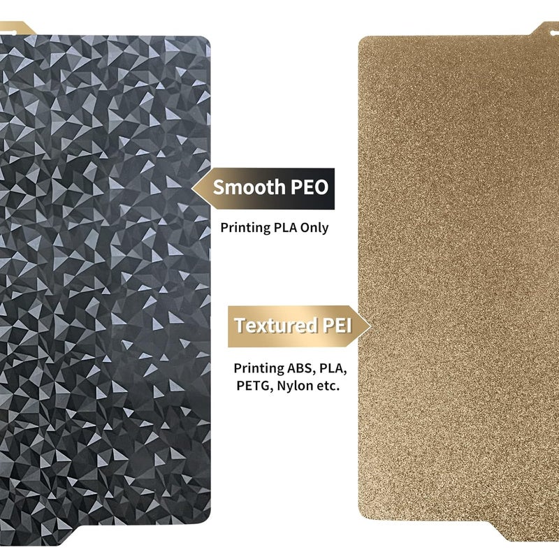 IdeaFormer-3D PEO+PEI Build Plate for Bambu Lab X1C/X1/P1P/P1S/P2S/A1, 257x257mm Double Sided PEO+PEI Spring Steel Bed Plate Flexible Textured Print Bed for Bambulab 3D Printers - Image 2